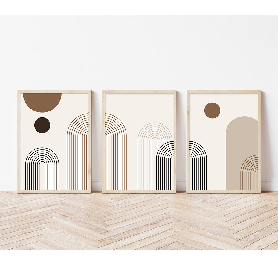Minimalist Abstract Print Set of 3 pcs