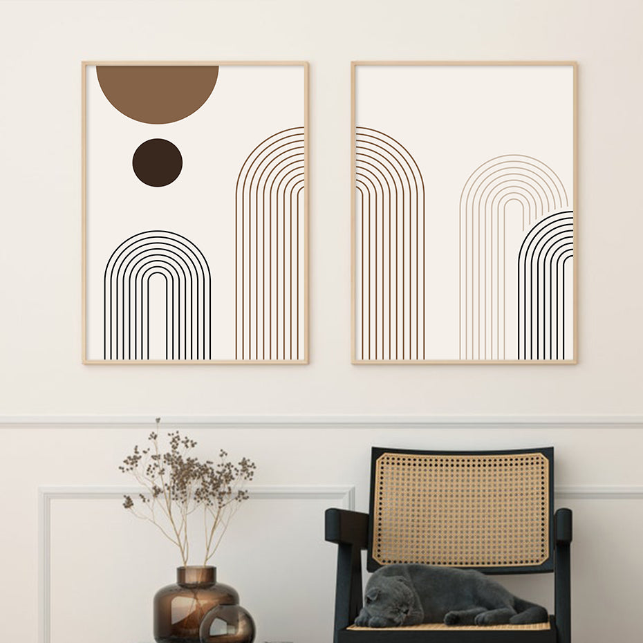 Minimalist Abstract Print Set of 3 pcs