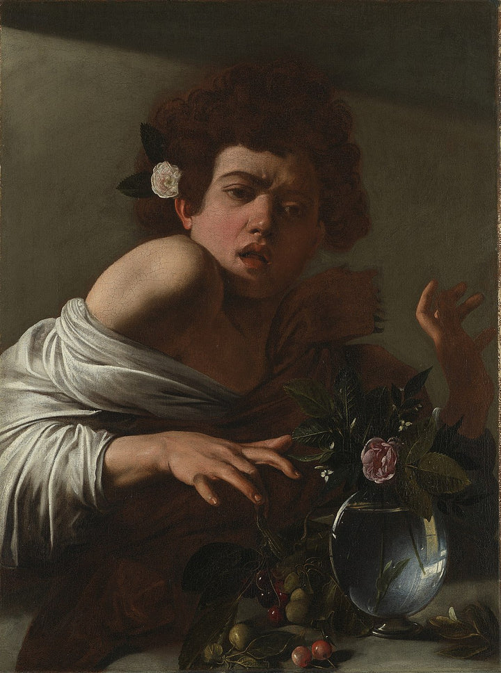 Boy Bitten by a Lizard Painting by Caravaggio