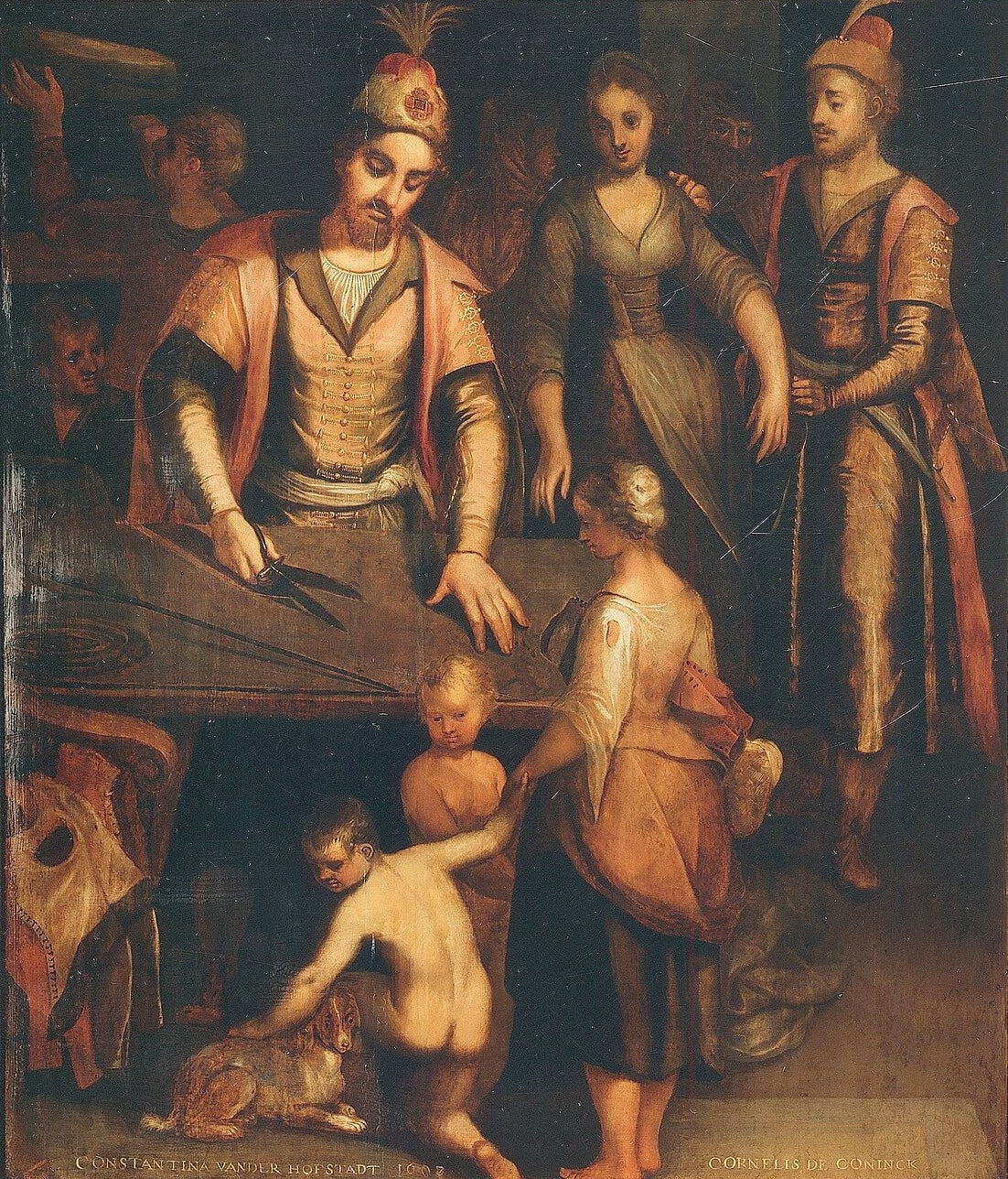 De Naakten Kleden (Clothing the Naked) by Adam van Noort – Hand-Painted Oil Painting Reproduction