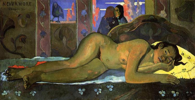 Nevermore Paul Gauguin Reproduction Painting 100% Hand Painted Art