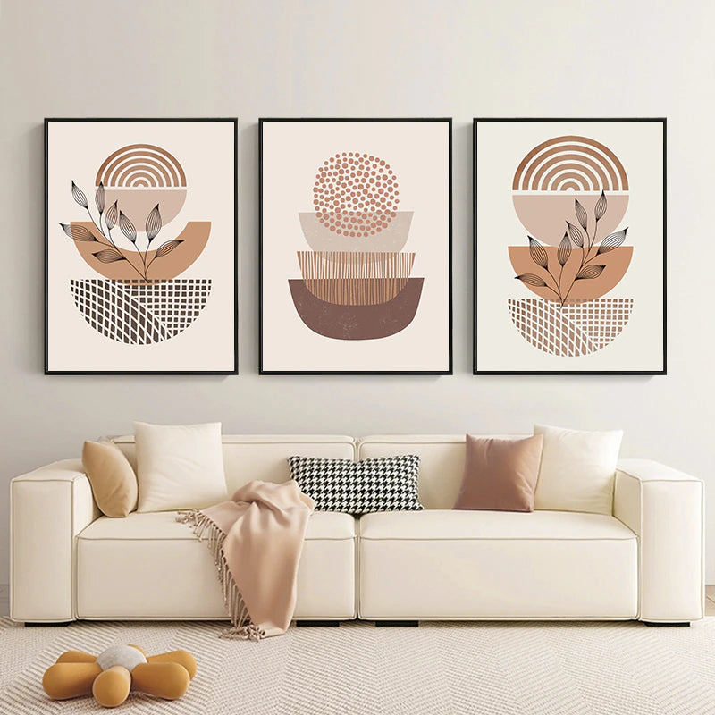 Minimalist Abstract Masterpiece Print Set of 3 Canvases of 40x60cm