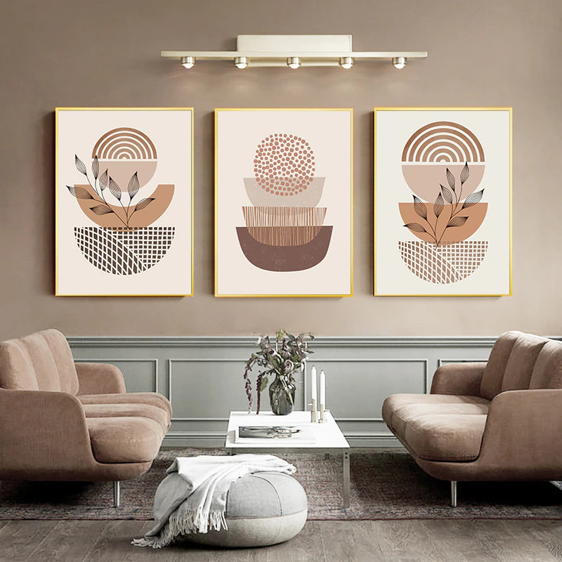 Minimalist Abstract Masterpiece Print Set of 3 Canvases of 40x60cm
