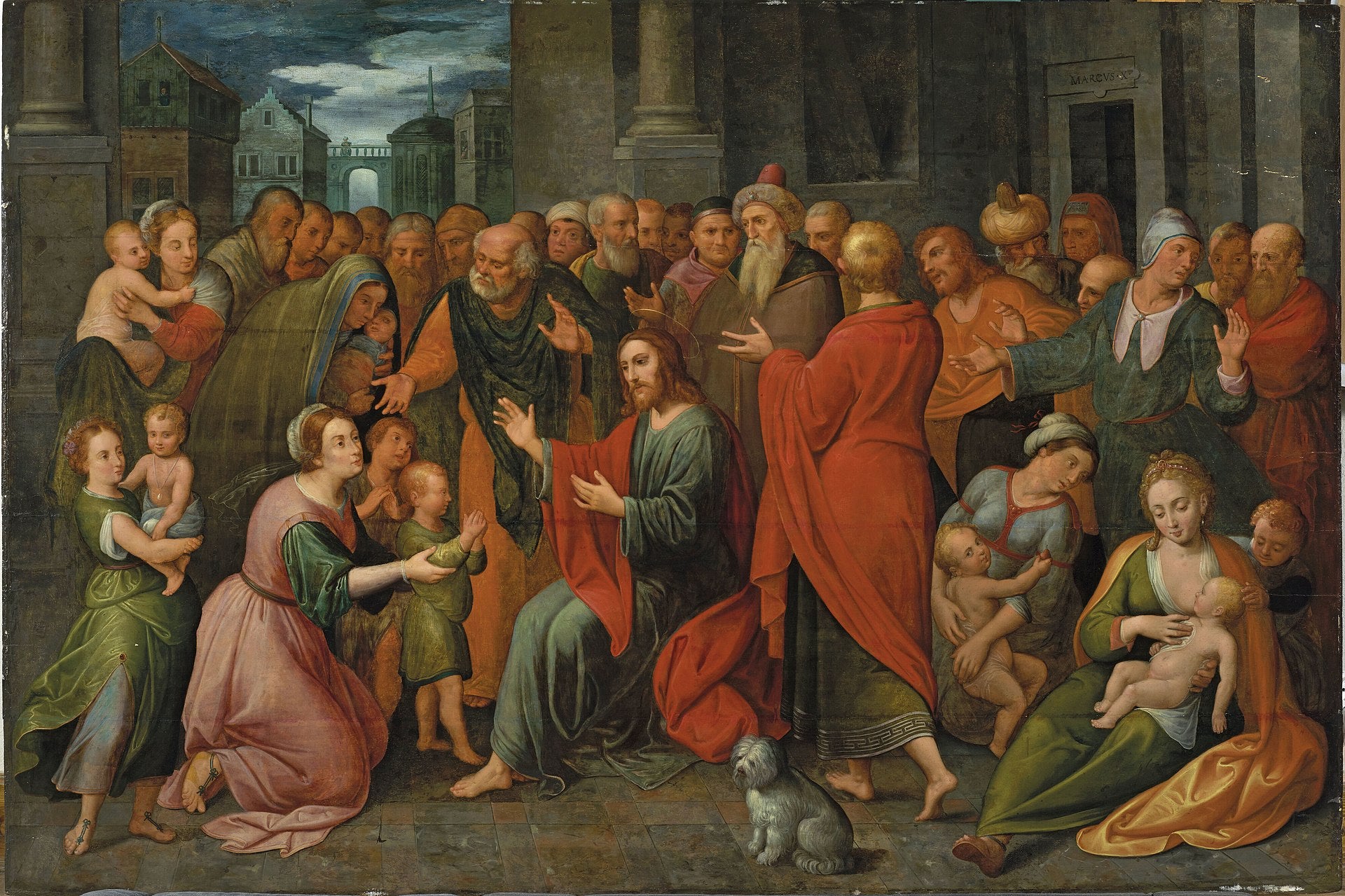 Christ Among Children by Adam van Noort – Hand-Painted Oil Painting Reproduction
