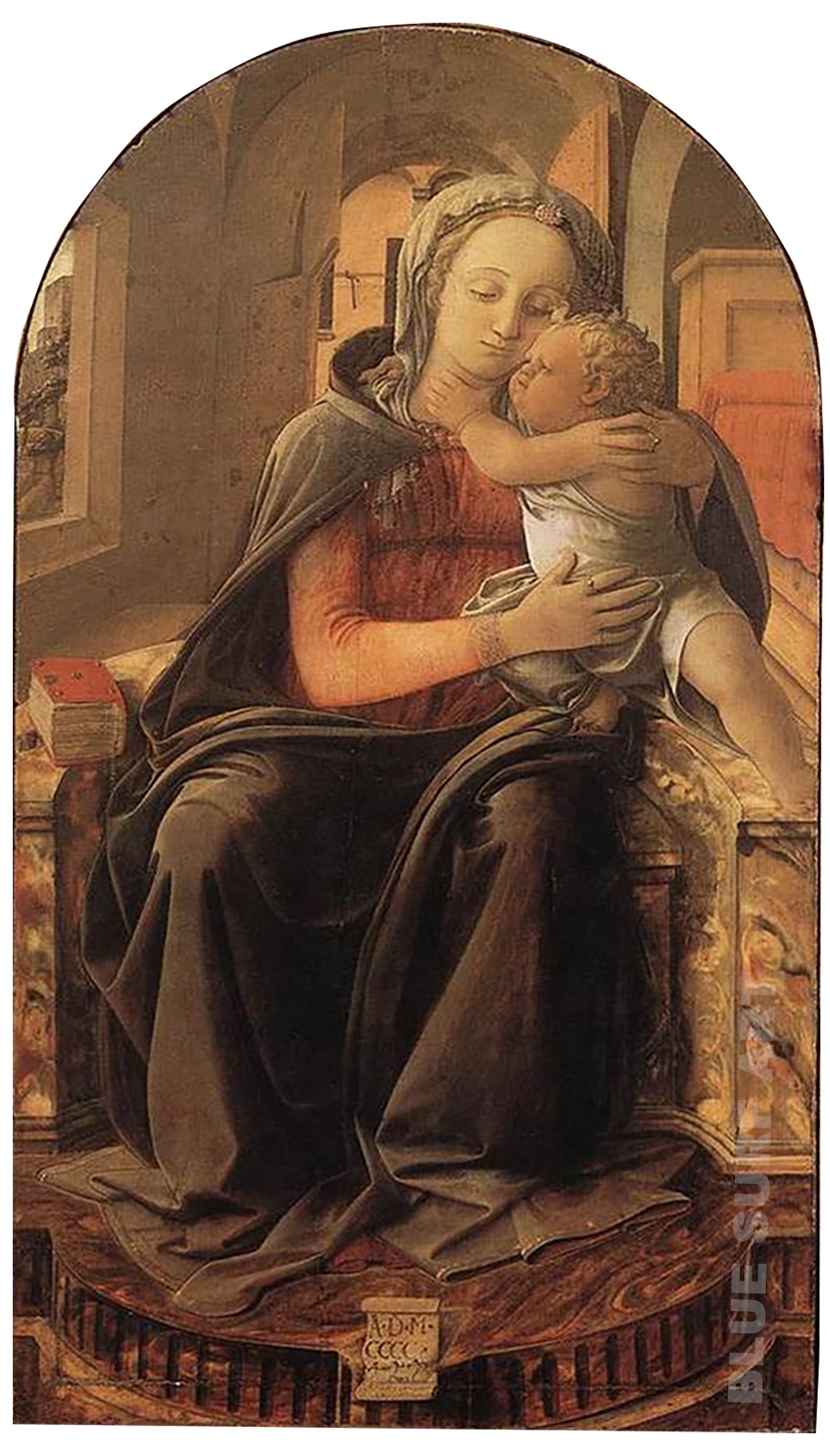Enthroned Madonna and Child by Filippo Lippi I Museum Quality Reproduction
