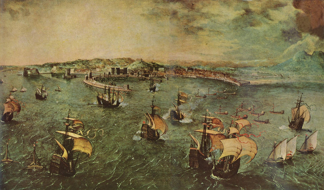 Naval Battle in the Gulf of Naples by Pieter Bruegel the Elder