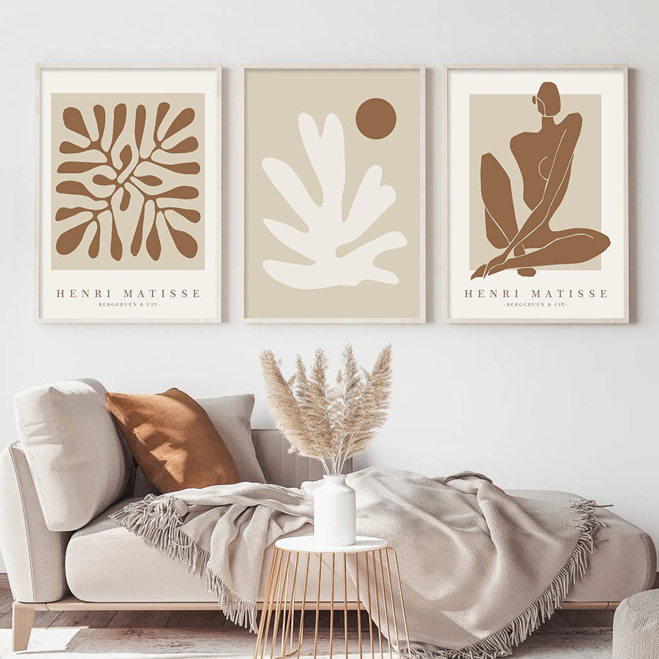 A Minimalist Abstract Masterpiece Print Set Wall Art Print Decor