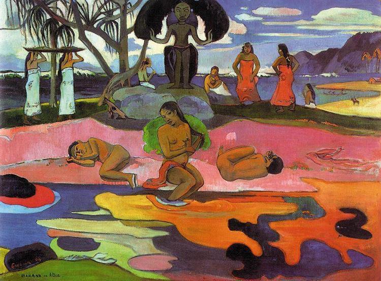 Day of the Gods Painting by Paul Gauguin Reproduction Museum Quality