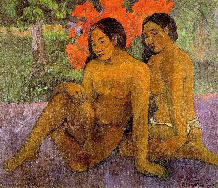 And the Gold of Their Bodies Painting by Paul Gauguin Reproduction Art
