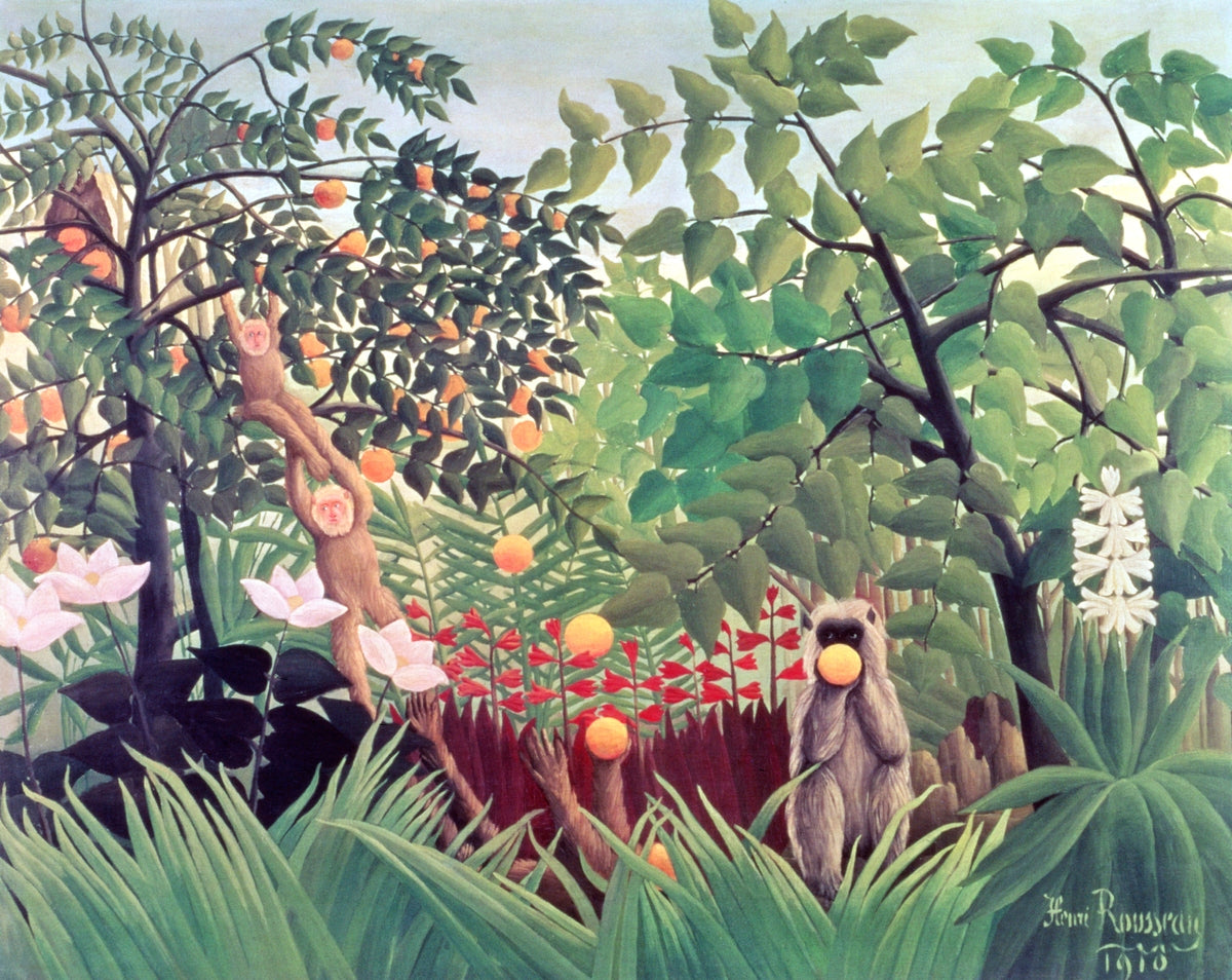 Exotic Landscape (1910) Henri Rousseau Wall Art Gift Canvas Art Painting