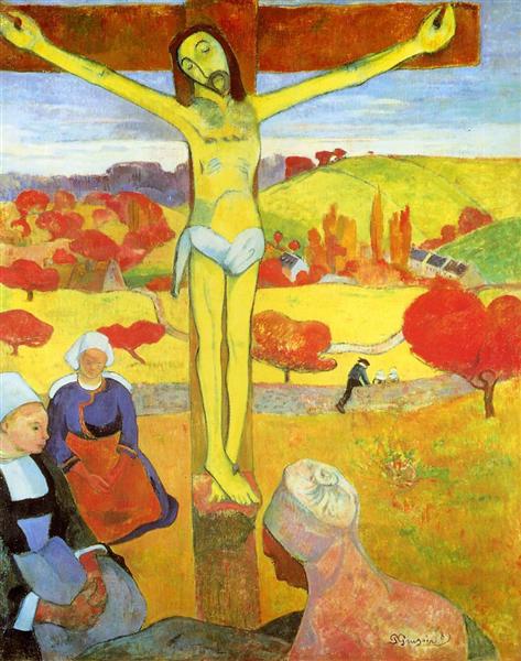 Yellow Christ Painting by Paul Gauguin Reproduction Art