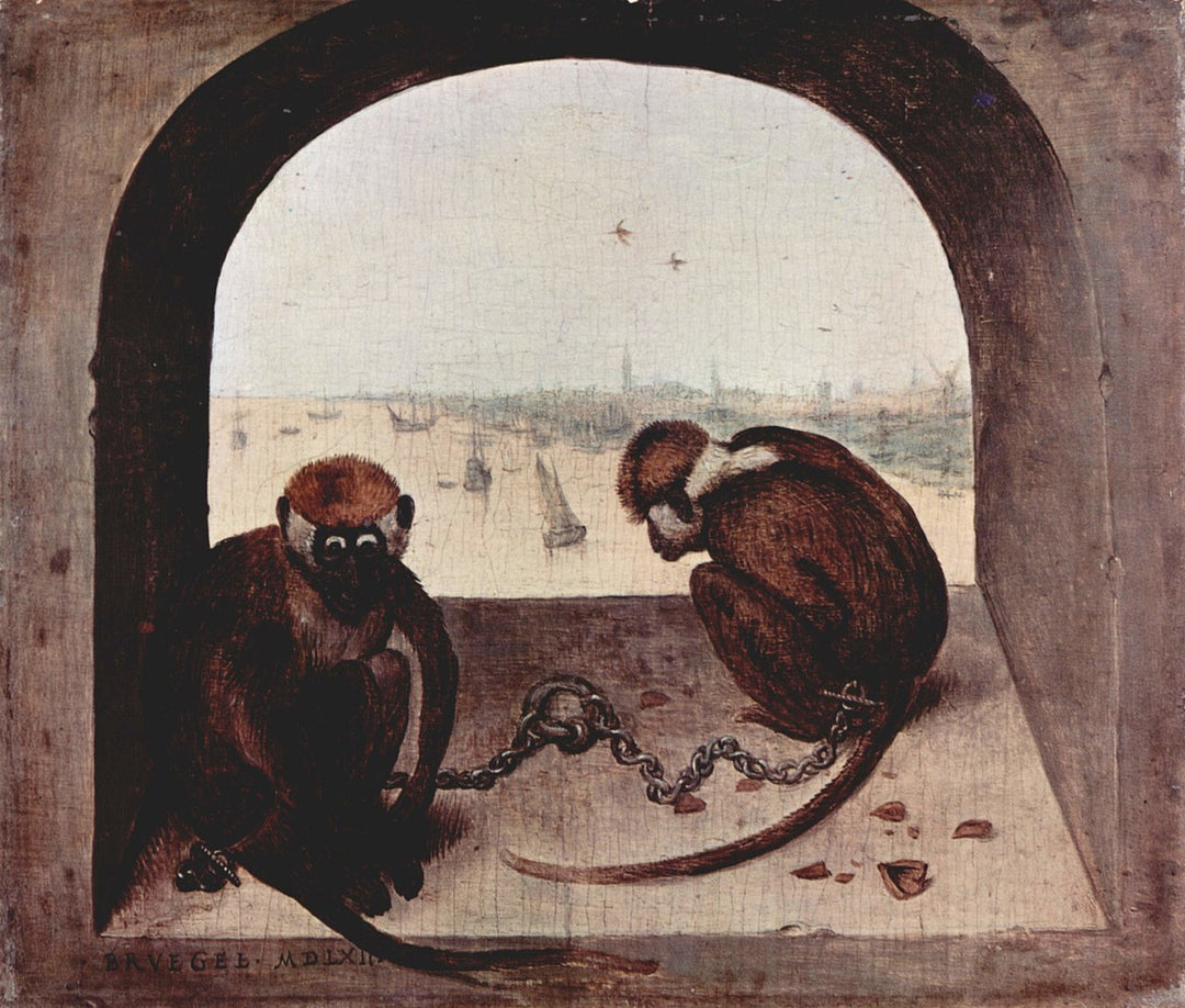 Two Monkeys by Pieter Bruegel the Elder