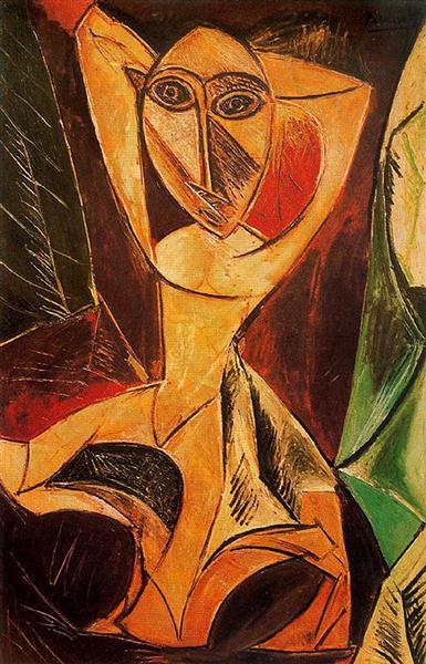 Nude with Raised Arms (The Avignon Dancer) Picasso's African Period