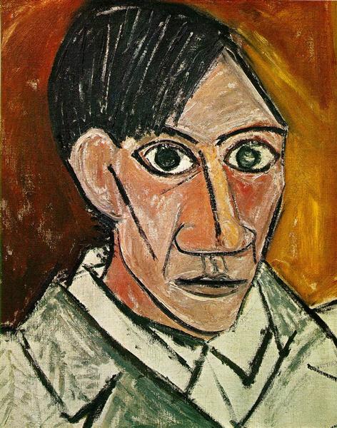 Self-Portrait Painting by Pablo Picasso's African Period