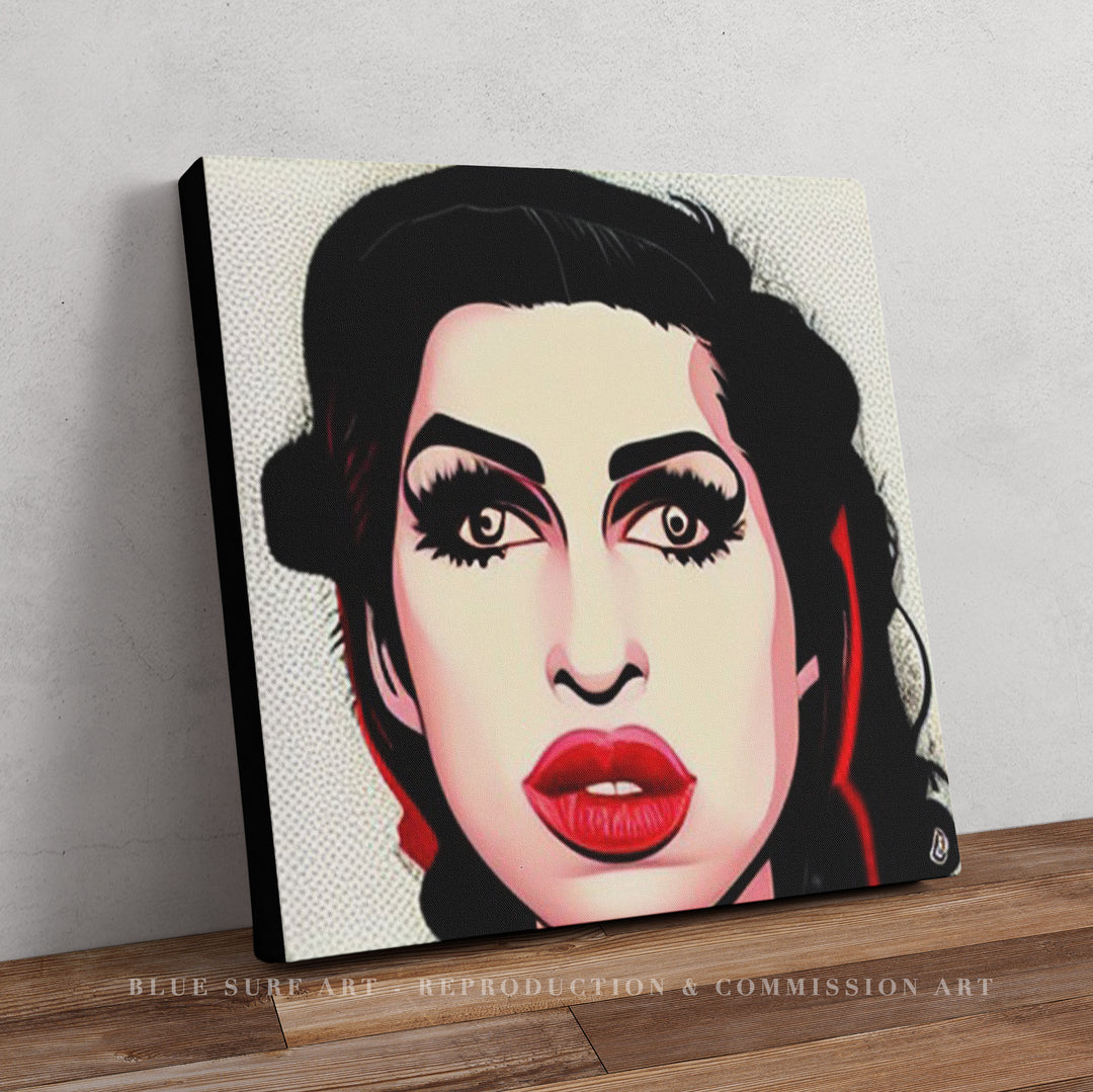 Amy Winehouse Wall Art Original Oil Painting on Canvas Pop Art