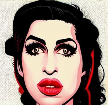 Amy Winehouse Wall Art Original Oil Painting on Canvas Pop Art