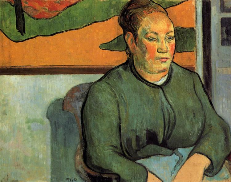 Madame Roulin Painting by Paul Gauguin Reproduction Oil on Canvas