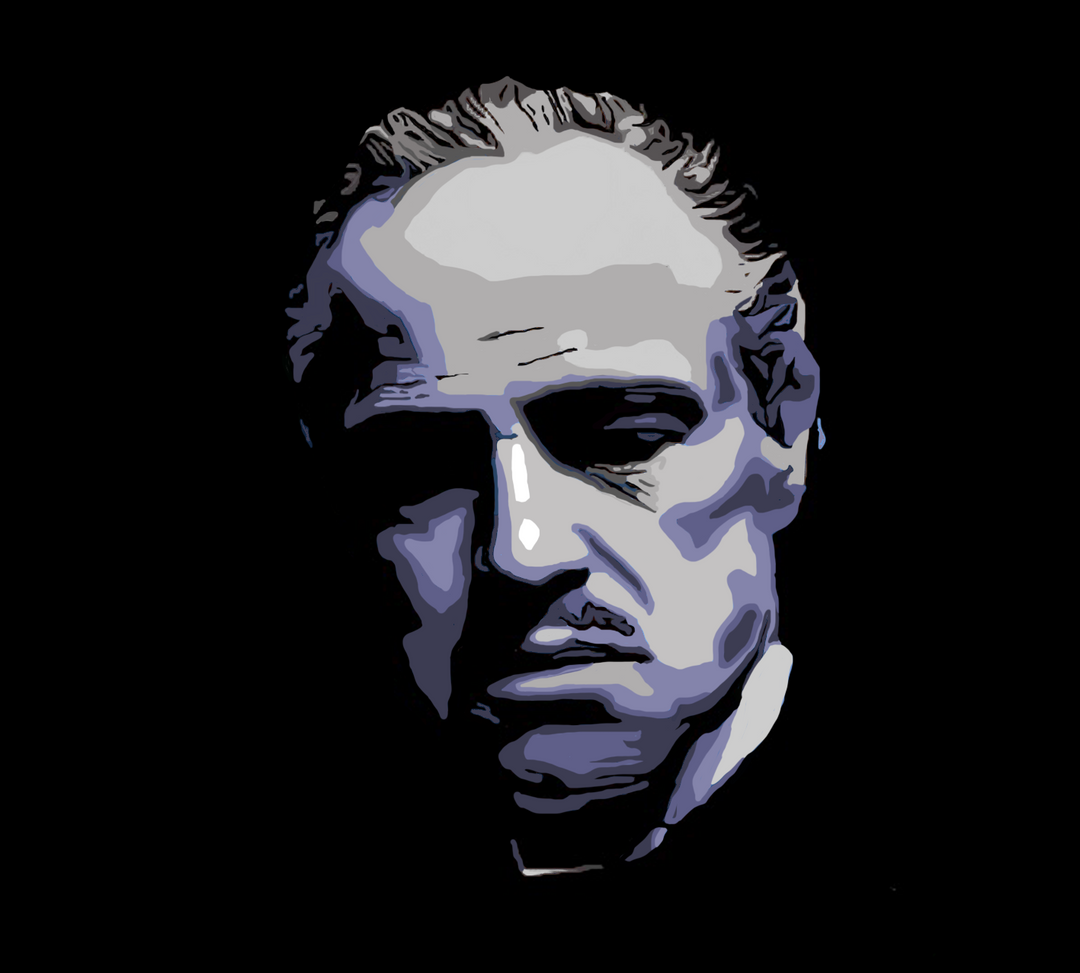 Vito Corleone The Godfather Marlon Brando Wall Art Canvas Art Painting