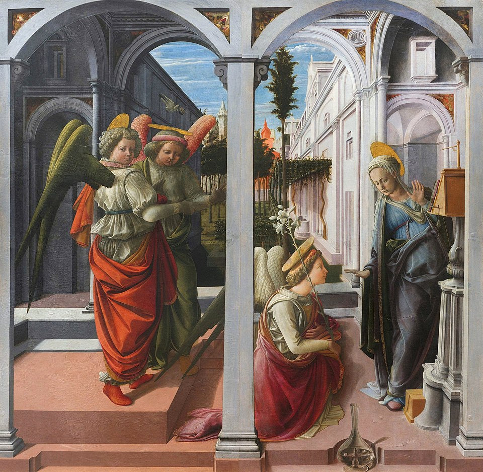 Martelli Annunciation Filippo Lippi I Museum Quality Reproduction