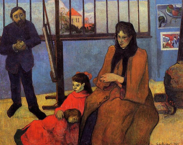 Schuffenecker Family by Paul Gauguin Reproduction Oil on Canvas