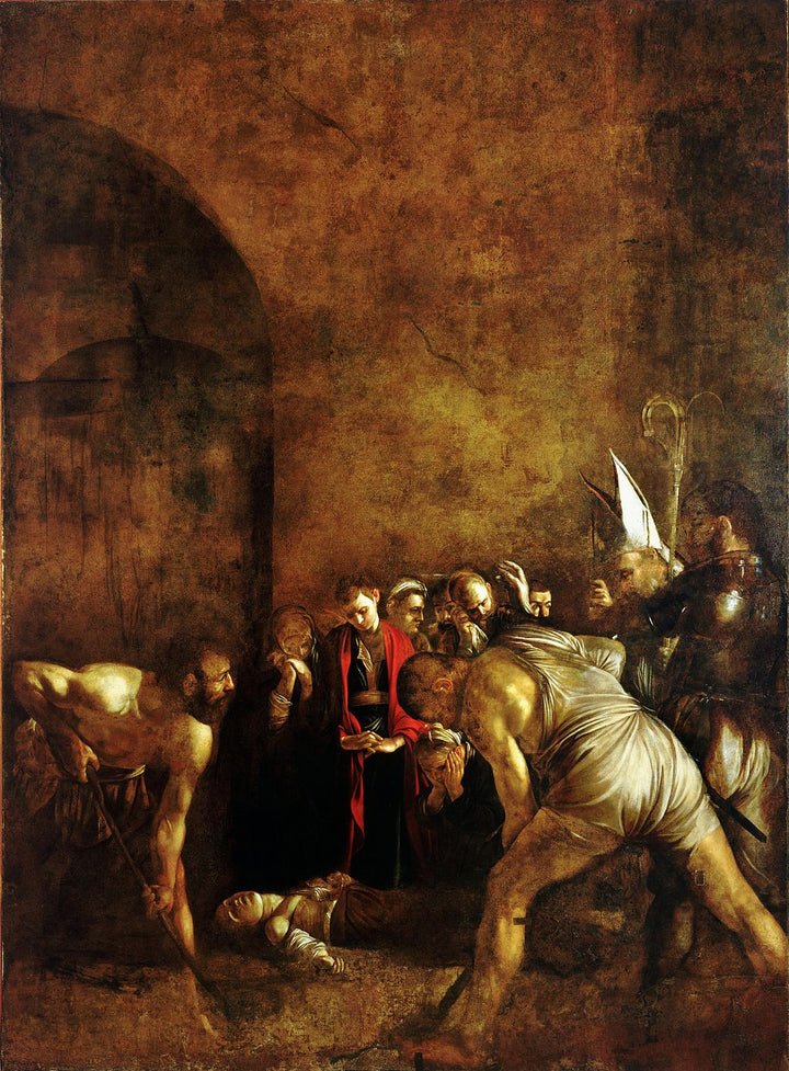 Burial of Saint Lucy Painting by Caravaggio