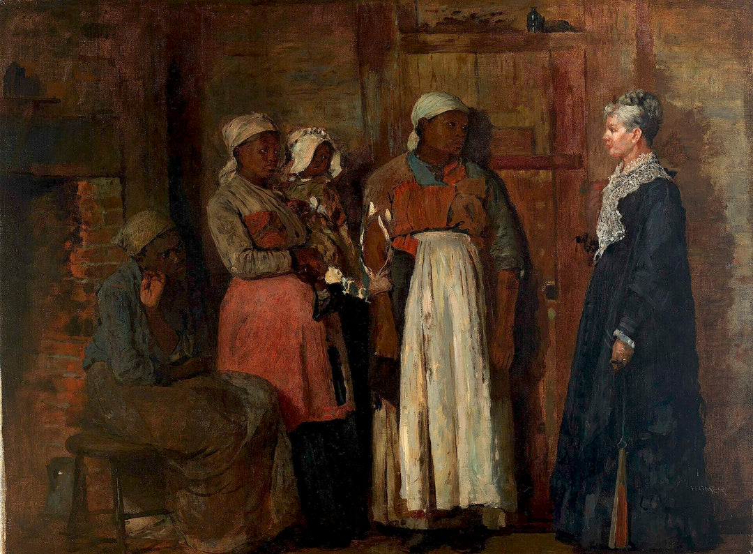 A Visit from the Old Mistress Painting by Winslow Homer