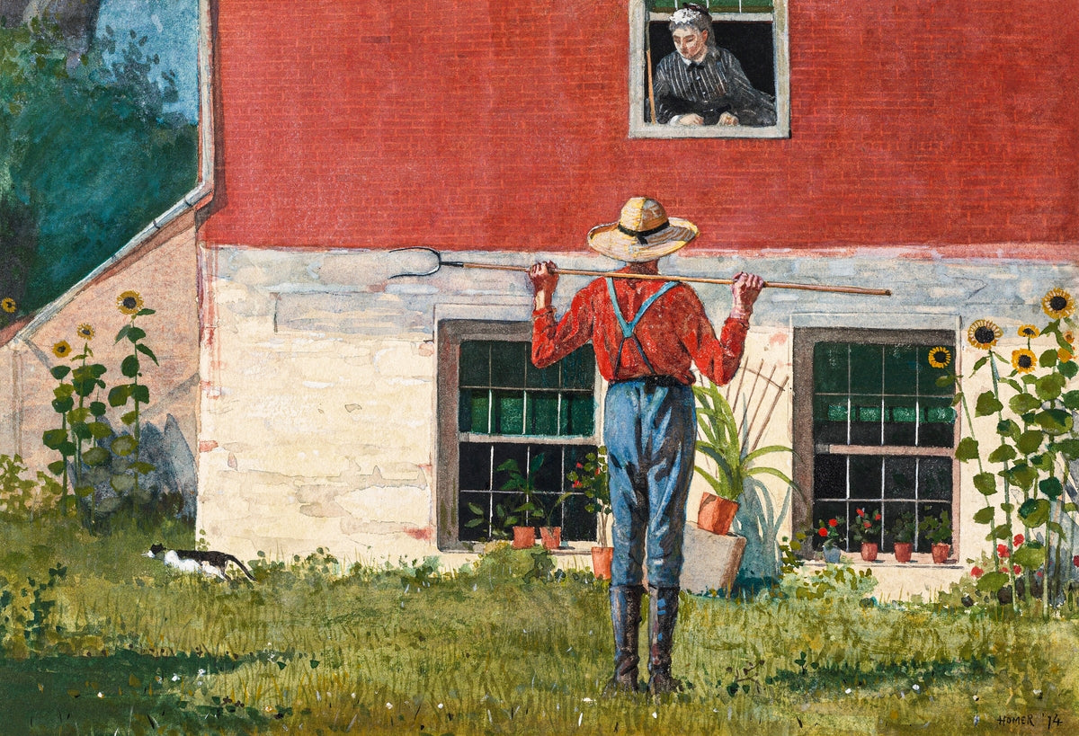 In the Garden (1874) Painting by Winslow Homer