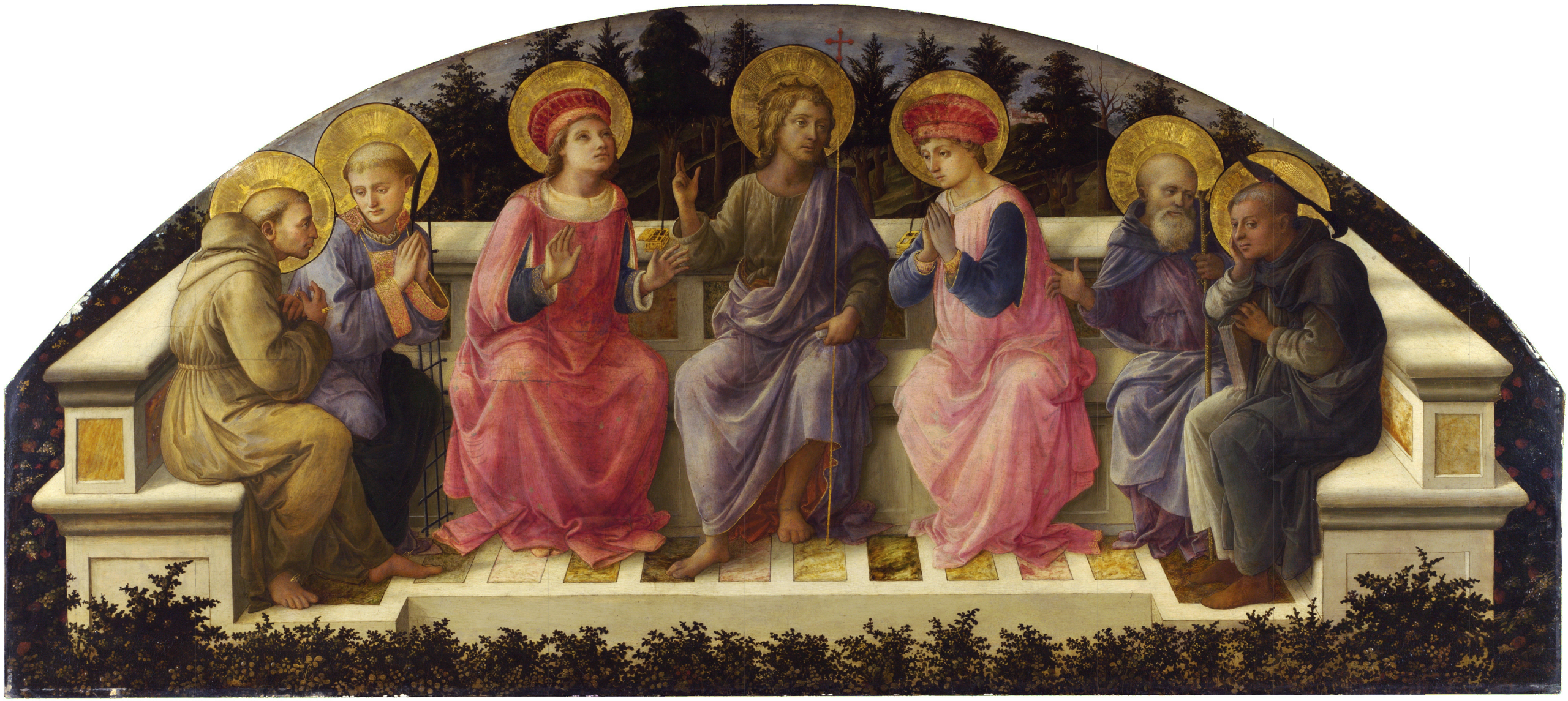 Seven Saints Filippo Lippi I Museuam Quality Reproduction