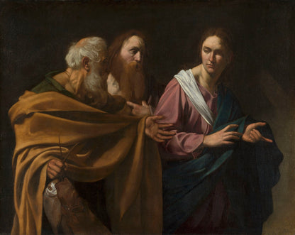 The Calling of Saints Peter and Andrew Painting by Caravaggio