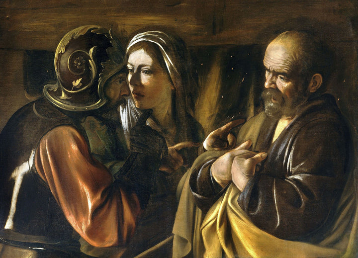 The Denial of Saint Peter Painting by Caravaggio