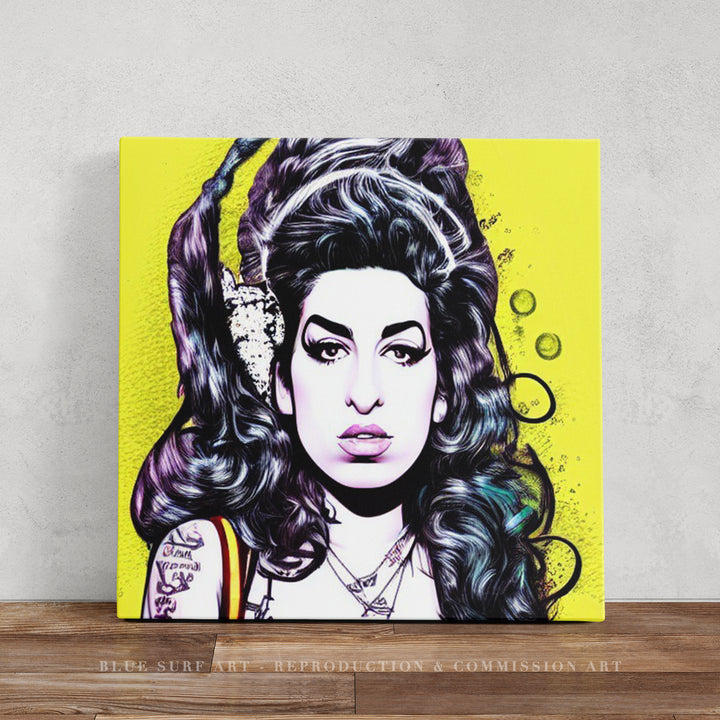 Amy Winehouse POP ART Wall Art Original Oil Painting on Canvas