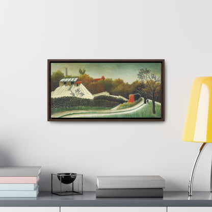 Sawmill, Outskirts of Paris (ca. 1893–1895) Henri Rousseau Wall Art Gift Canvas Art Painting. Blue Surf Art
