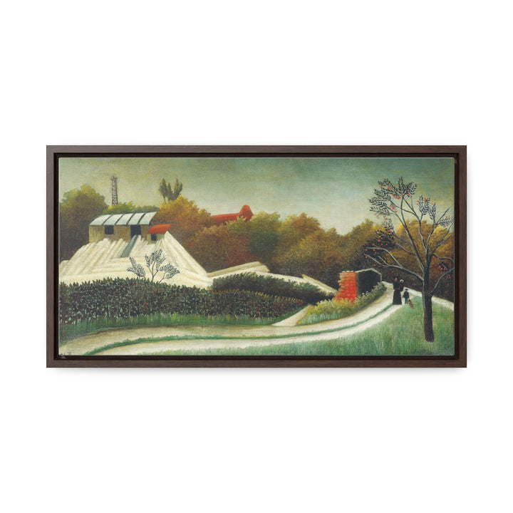 Sawmill, Outskirts of Paris (ca. 1893–1895) Henri Rousseau Wall Art Gift Canvas Art Painting. Blue Surf Art