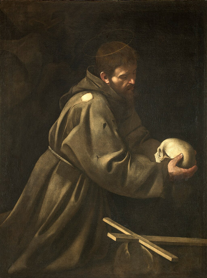 Saint Francis in Meditation Painting by Caravaggio