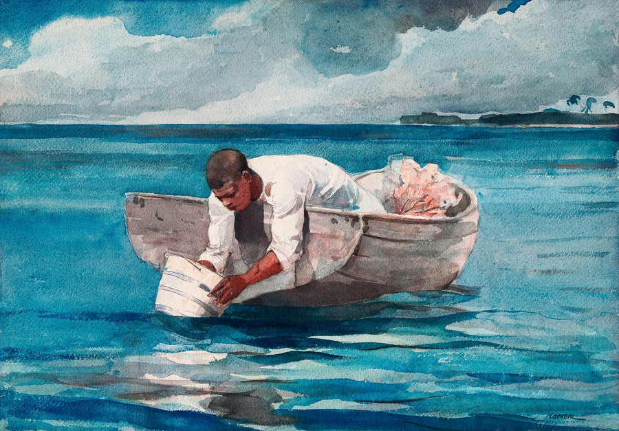 The Water Fan (ca. 1888–1889) painting by Winslow Homer
