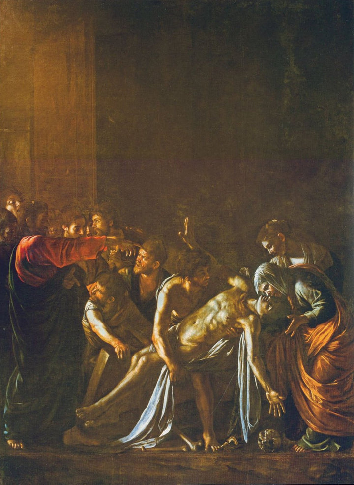 Resurrection of Lazarus Painting by Caravaggio