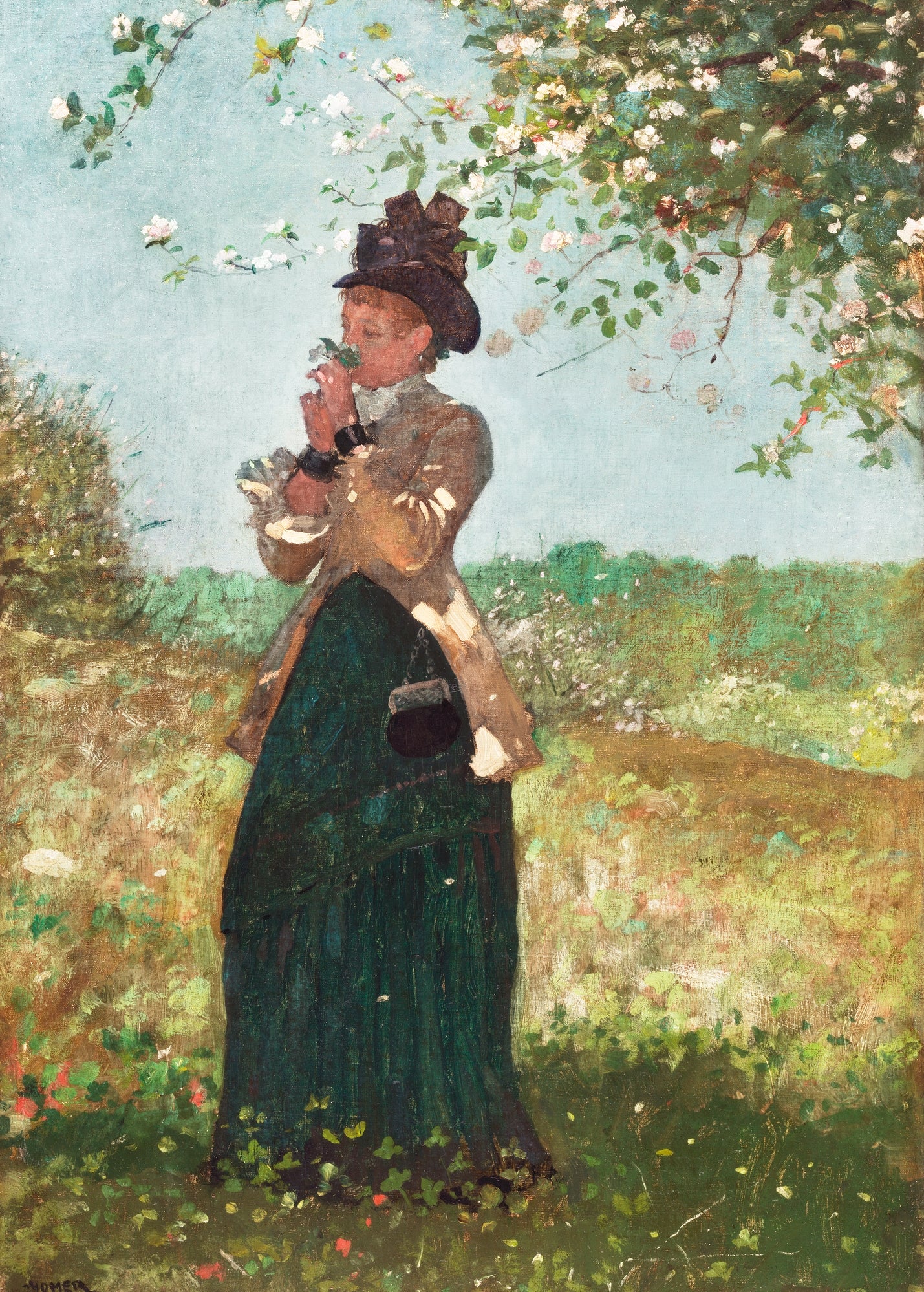 The Yellow Jacket (1879) painting by Winslow Homer Seascape Painting