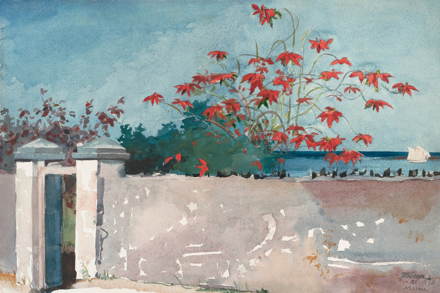 A Wall, Nassau painting by Winslow Homer Seascape Painting