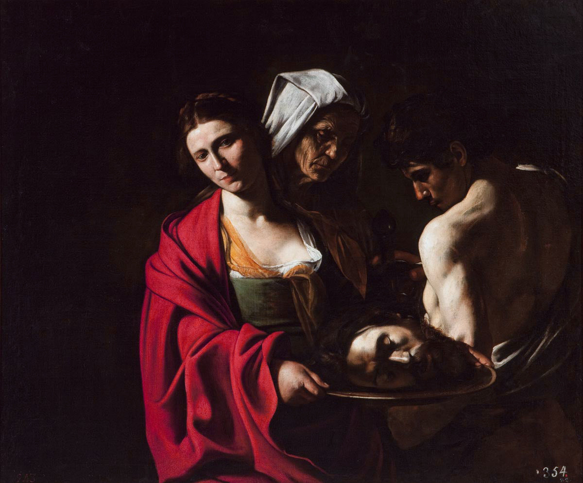 Salome with the Head of John the Baptist Painting by Caravaggio