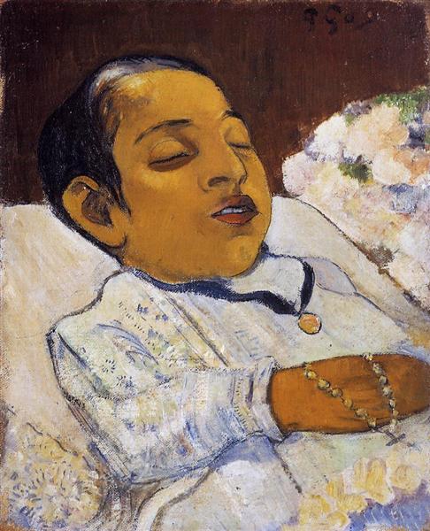 Portrait of Atiti painting by Paul Gauguin Reproduction Oil on Canvas