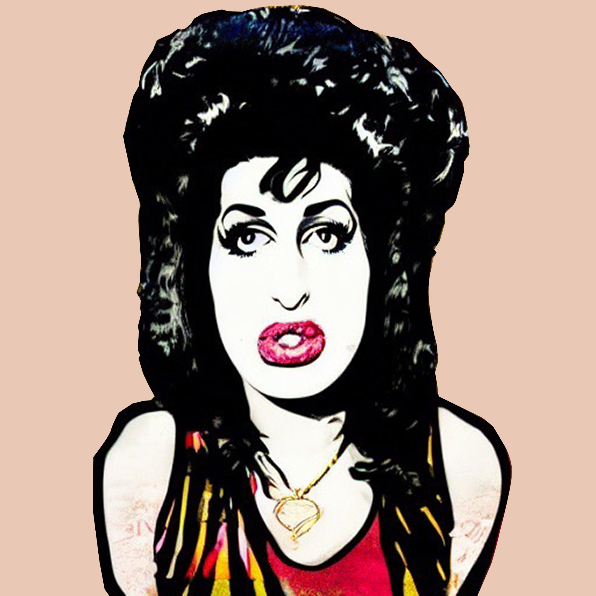 Amy Winehouse POP ART Wall Art Original Oil Painting on Canvas