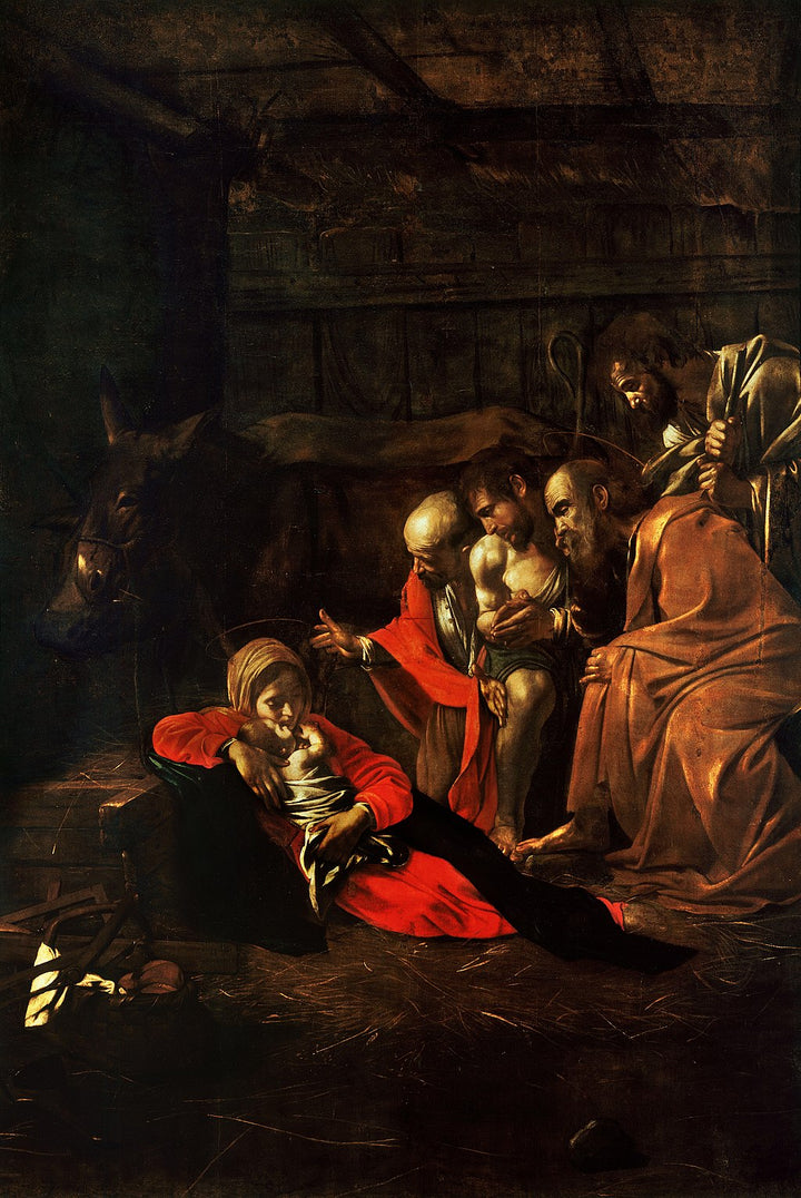 Adoration by the shepherds Painting by Caravaggio