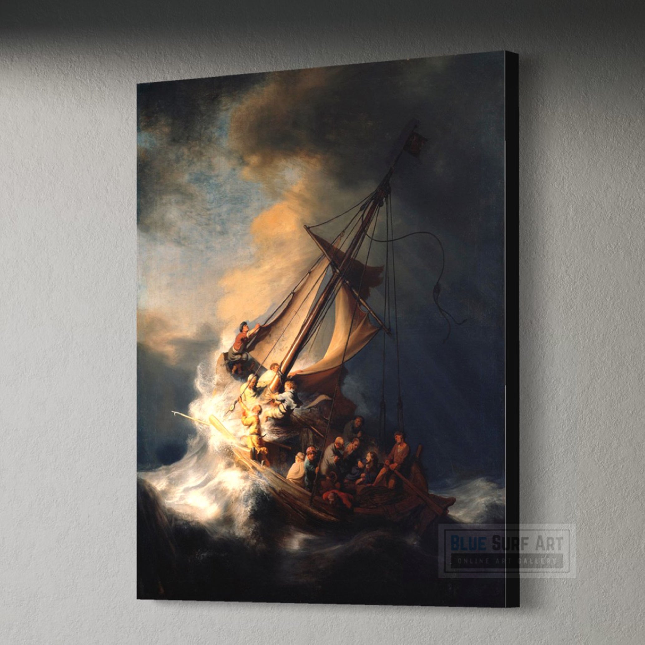 The Storm on the Sea of Galilee Rembrandt Hand-Painted Reproduction