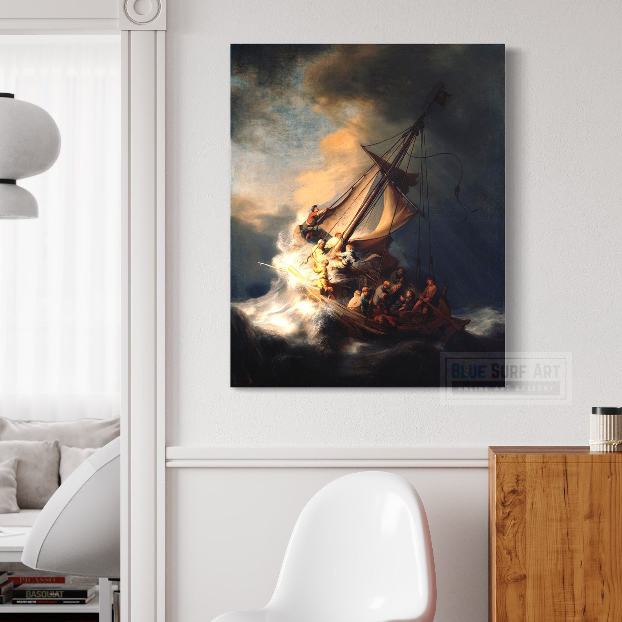 The Storm on the Sea of Galilee Rembrandt Hand-Painted Reproduction