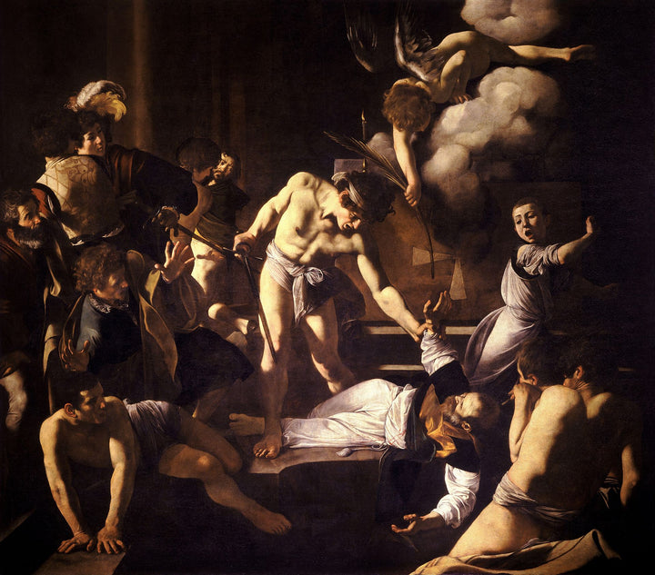 Martyrdom of Saint Matthew Painting by Caravaggio