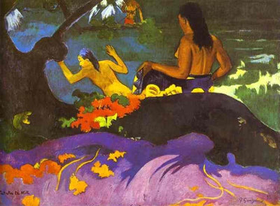 By the Sea painting by Paul Gauguin Reproduction Oil on Canvas