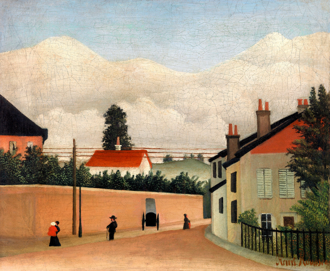 Outskirts of Paris (Environs de Paris) Painting by Henri Rousseau Wall Art Gift Canvas Art Painting