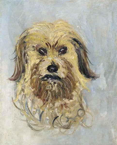 Head of the Dog Claude Monet Reproduction Oil on Canvas