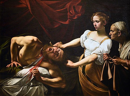 Judith beheading Holofernes Painting by Caravaggio