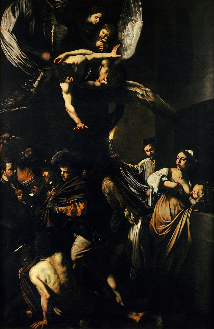 The Seven Works of Mercy Painting by Caravaggio